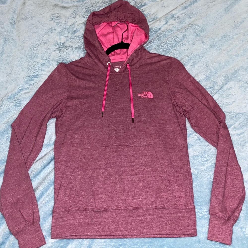 The North Face purple/pink lightweight hoodie